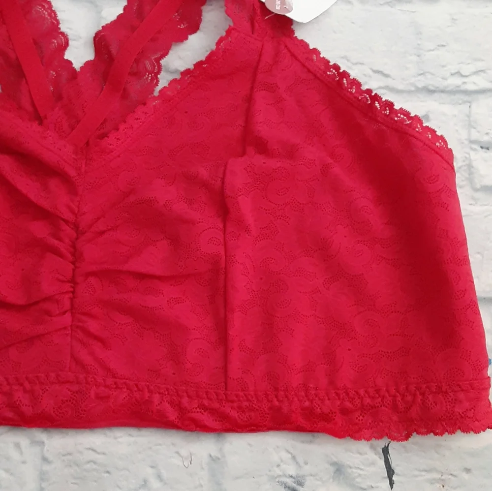 Cacique collection red lace bralette